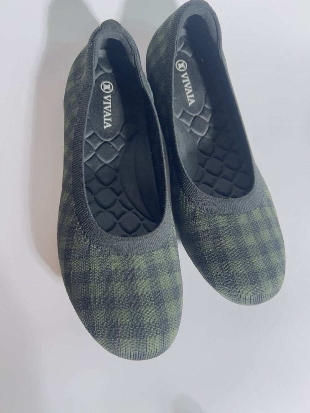 VIVAIA Women’s Knit Flats Green Camo Size US 10.5 EU 41 - Picture 13 of 13